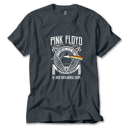 Pink Floyd Tour 1972 1973 Renkli Tişört