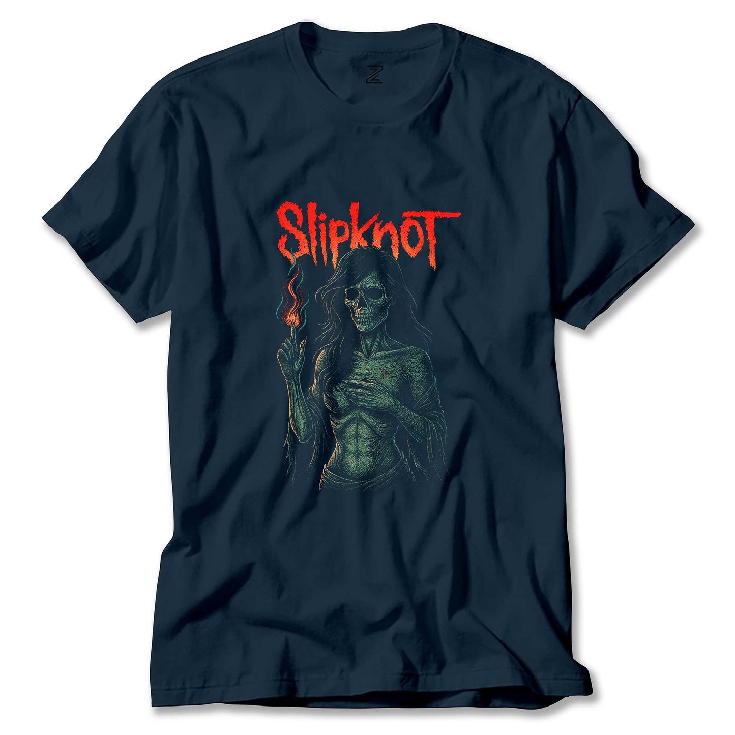 Slipknot Female Skeleton Hot Renkli Tişört
