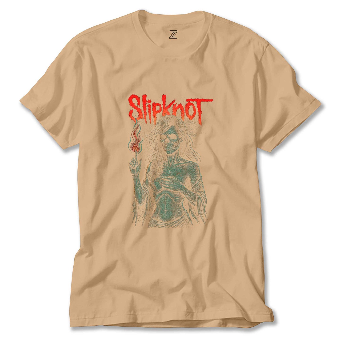 Slipknot Female Skeleton Hot Renkli Tişört