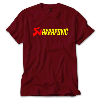 Akrapovic Logo Text Renkli Tişört