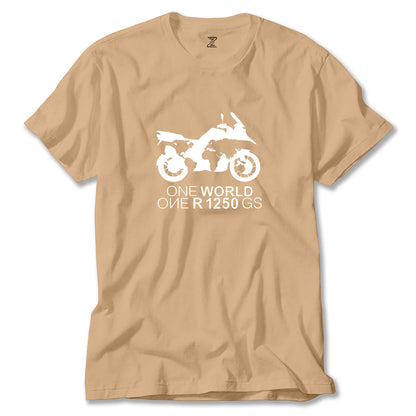 ONE World 1250GS White Renkli Tişört