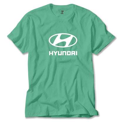 Hyundai White Logo Renkli Tişört