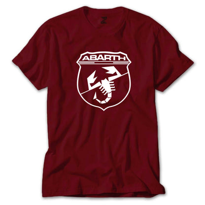 Abarth White Logo Renkli Tişört