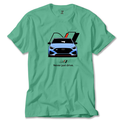 Hyundai İ20N Never Just Drive Renkli Tişört
