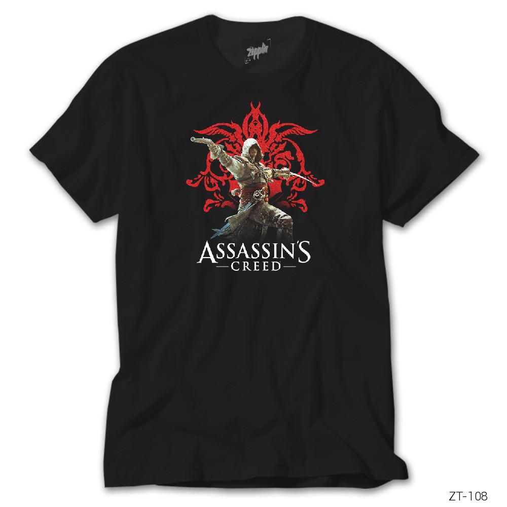Crows Gate Assassins Creed 3 Siyah Tişört