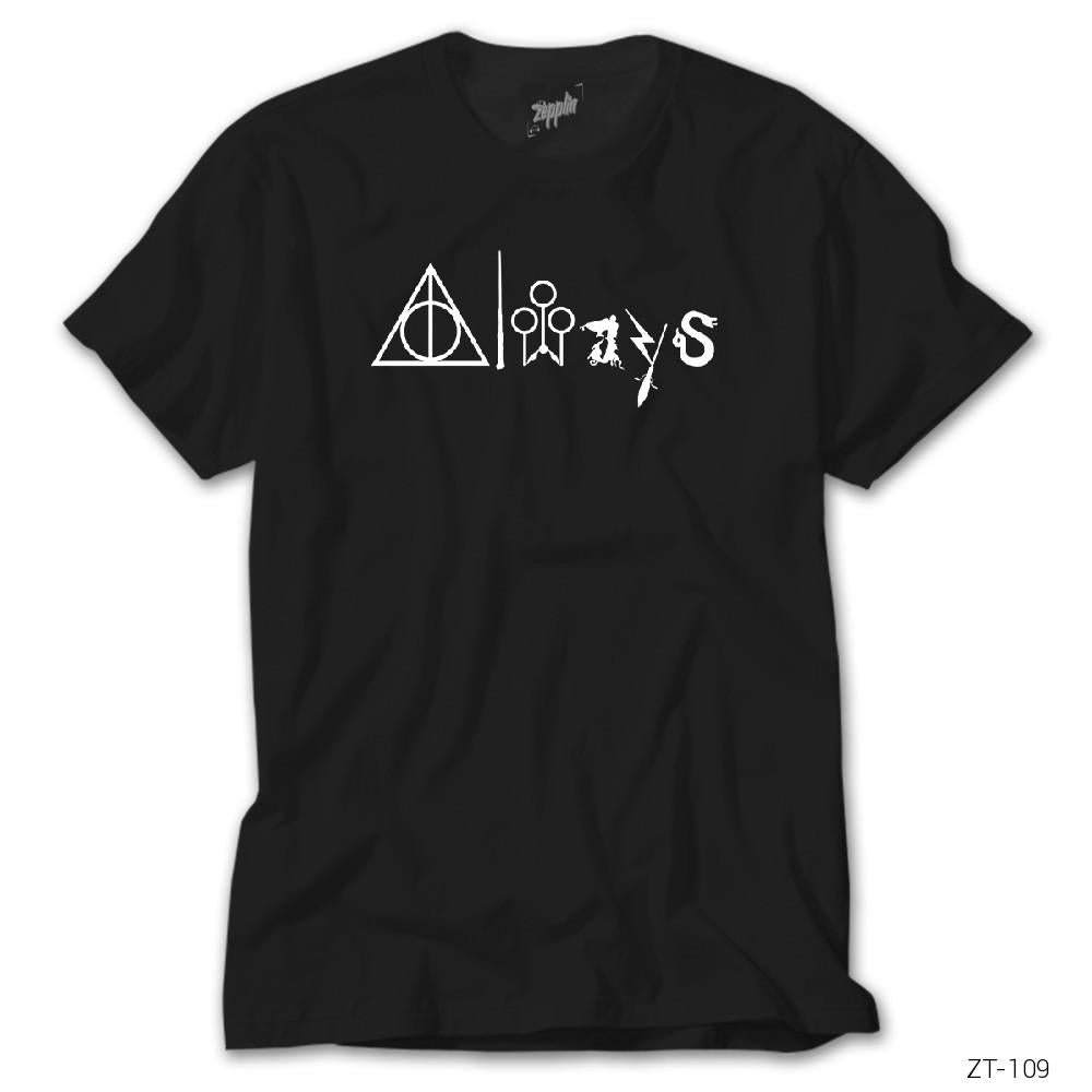 CrowsGate Harry Potter Always Siyah Tişört