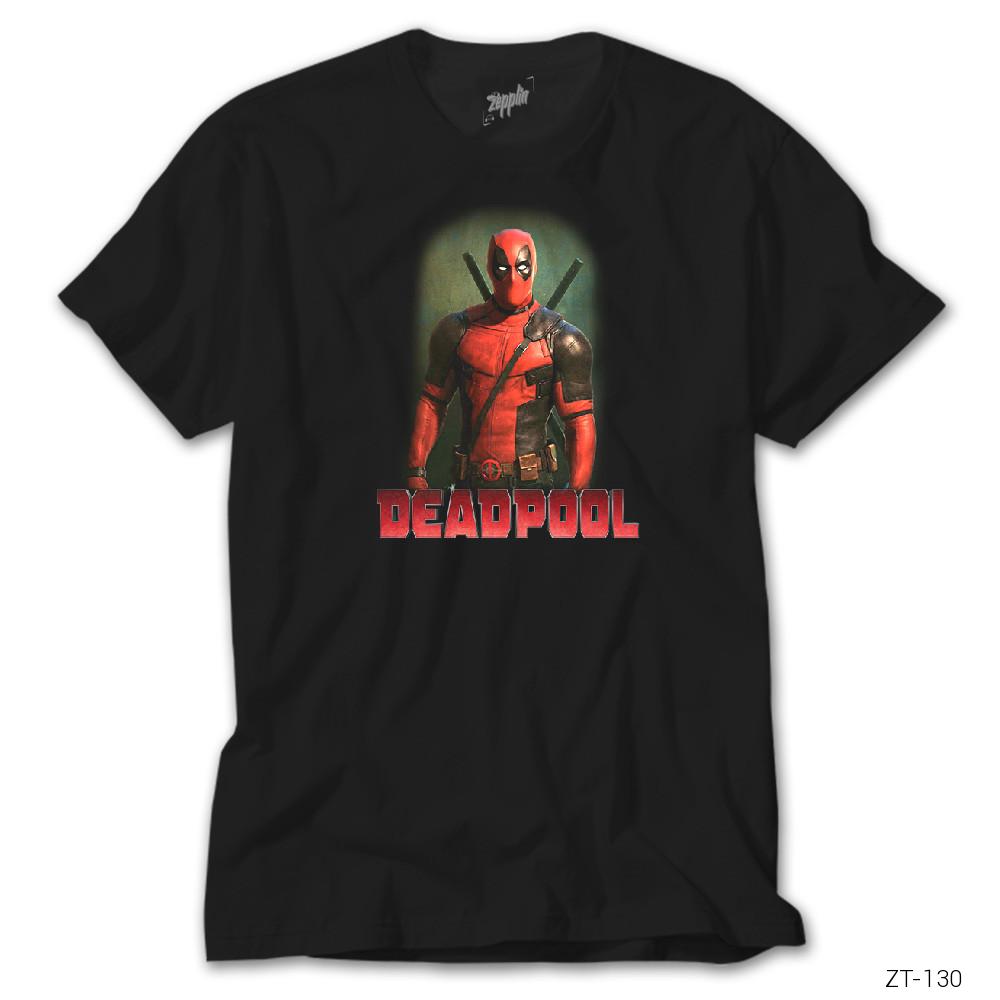 Crows Gate Deadpool Duruş Siyah Tişört