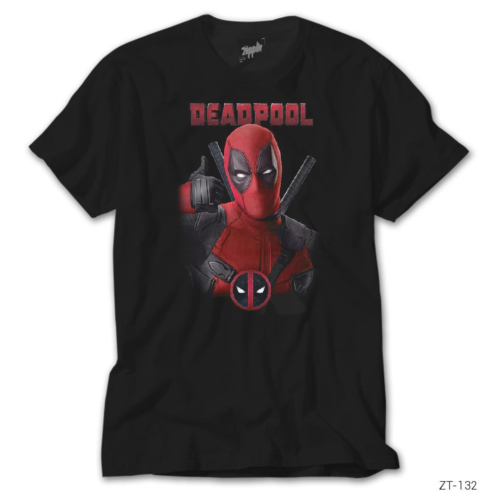 Crows Gate Deadpool Siyah Tişört