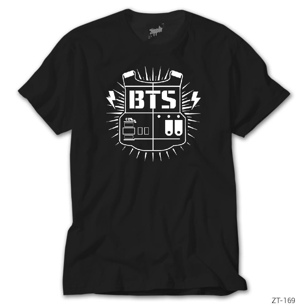 Crows Gate BTS Sheild Logo Siyah Tişört