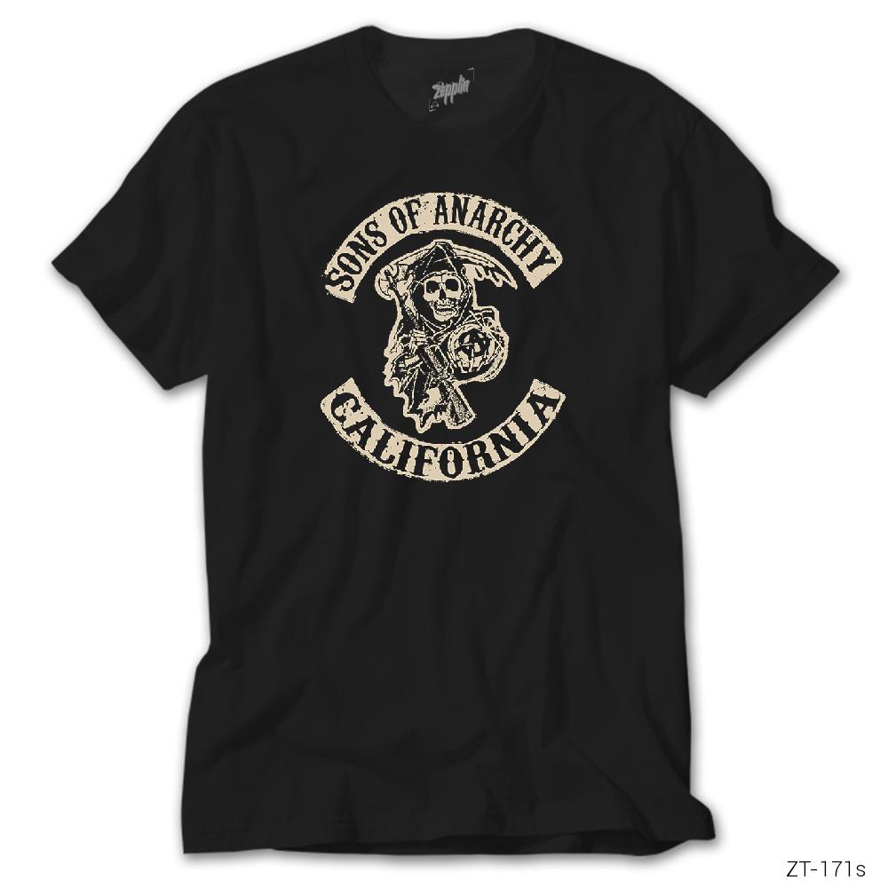 CrowsGate Sons Of Anarchy California Siyah Tişört