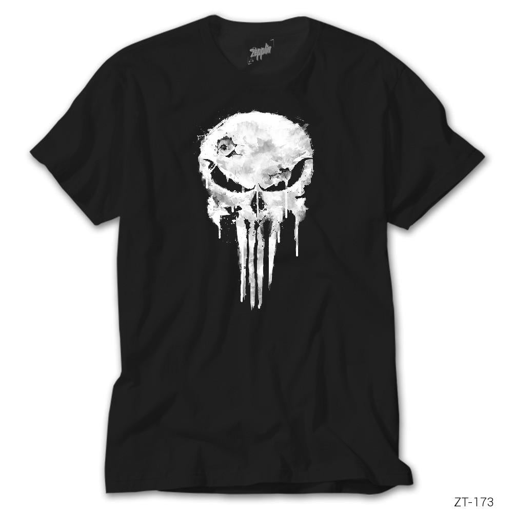 Punisher Damaged Siyah Tişört