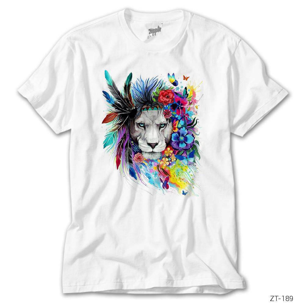 CrowsGate Lion Colour Beyaz Tişört
