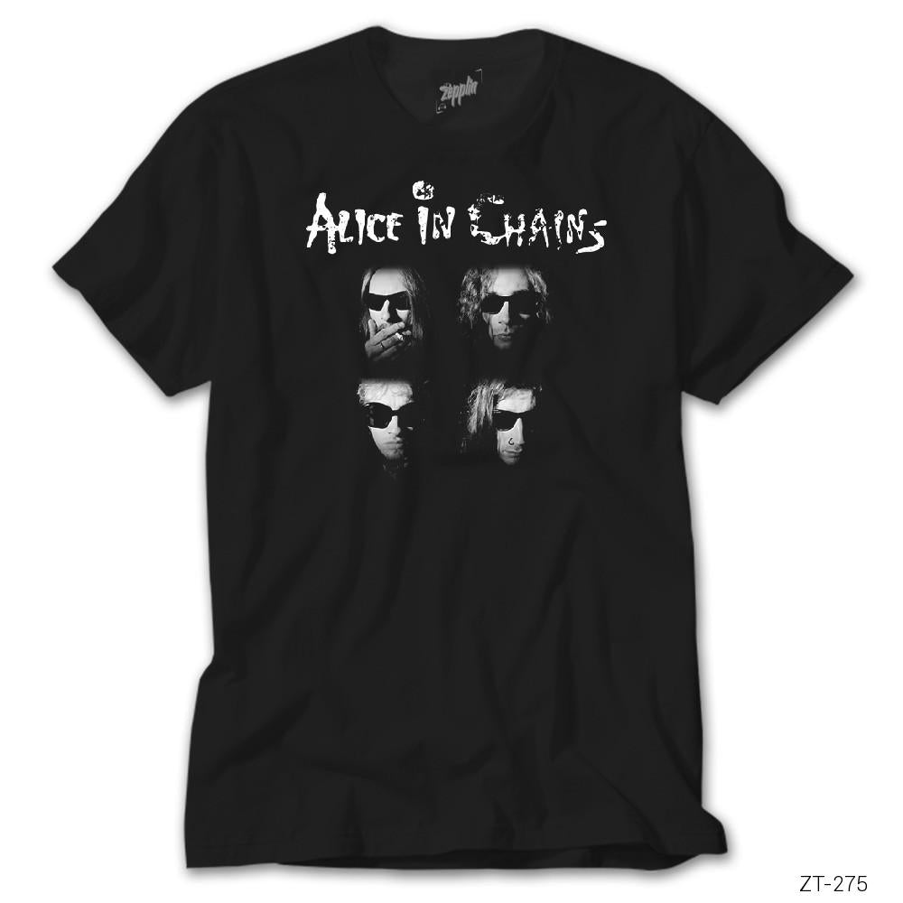 Crows Gate Alice in Chains Group Siyah Tişört