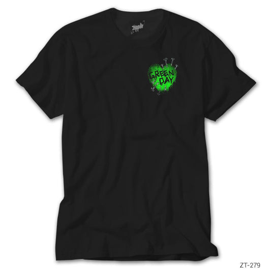 Green Day Green Hearth Siyah Tişört