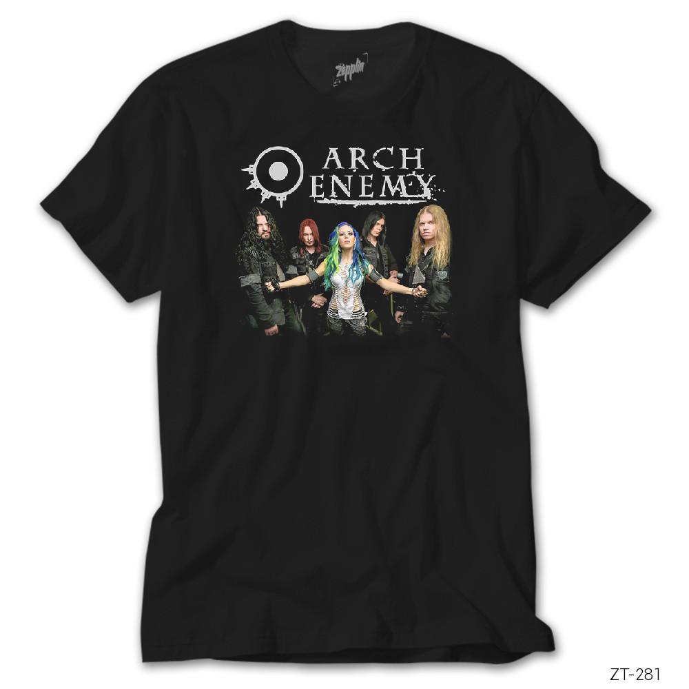 Crows Gate Arch Enemy Group Siyah Tişört