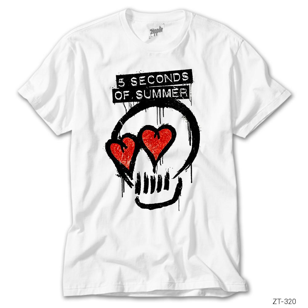 Crows Gate 5 Seconds of Summer SOS 2 Beyaz Tişört