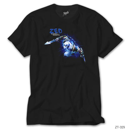 League of Legends Zed Blue Siyah Tişört