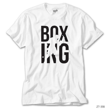 Boxing Logo Beyaz Tişört