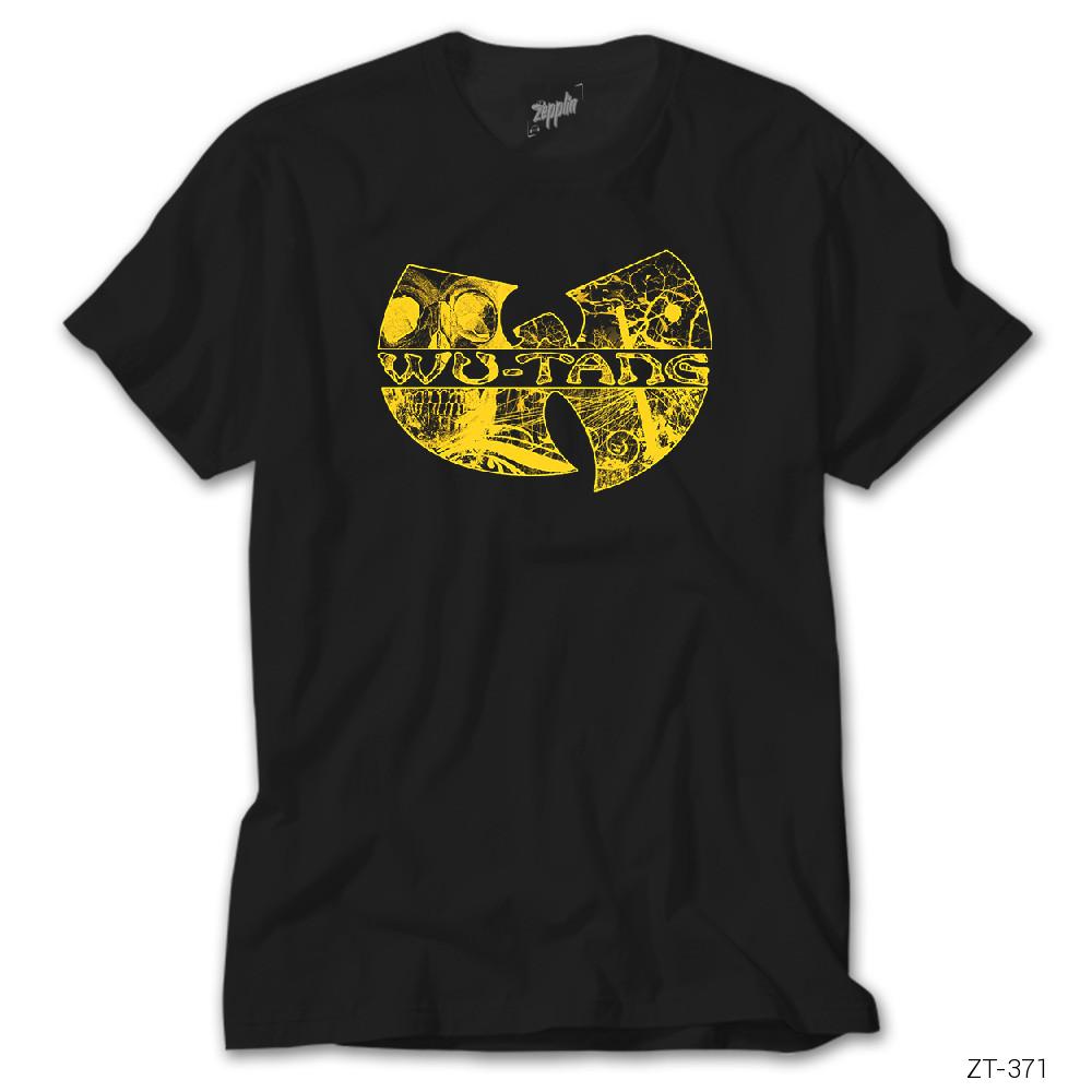 CrowsGate Wu Tang Stencil Logo Siyah Tişört