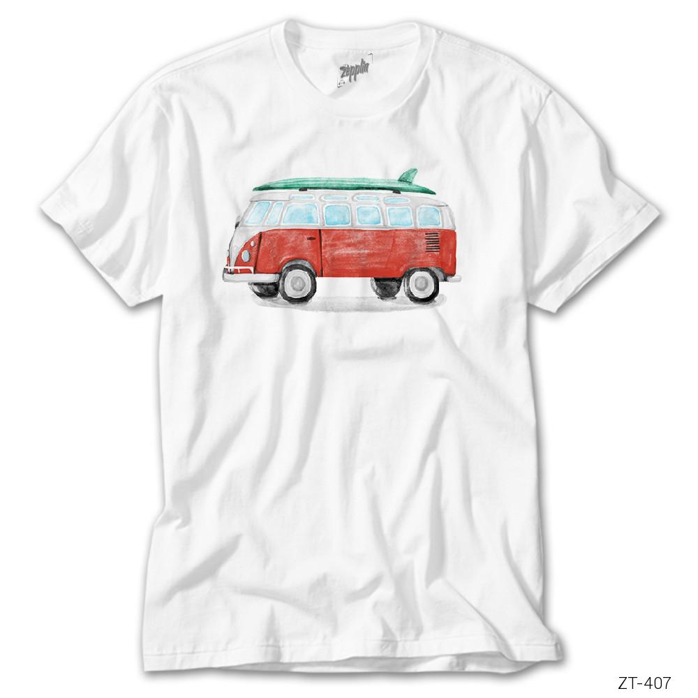 CrowsGate Wolksvagen Minibus Paint Beyaz Tişört