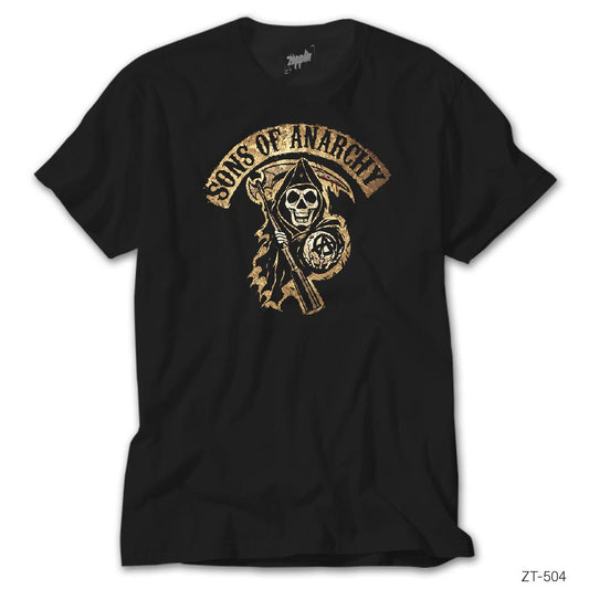 Sons Of Anarchy Gold Siyah Tişört