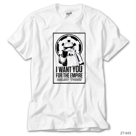 Star Wars I Want You Beyaz Tişört