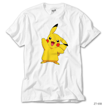 Pokemon Pikachu Beyaz Tişört