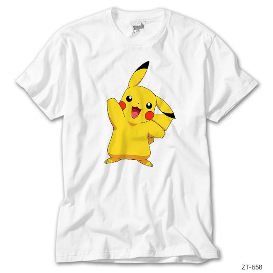 Pokemon Pikachu Beyaz Tişört