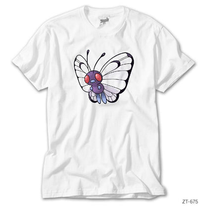 Pokemon Butterfree Beyaz Tişört