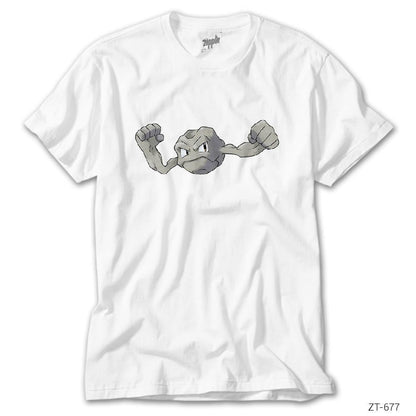 Pokemon Geodude Beyaz Tişört