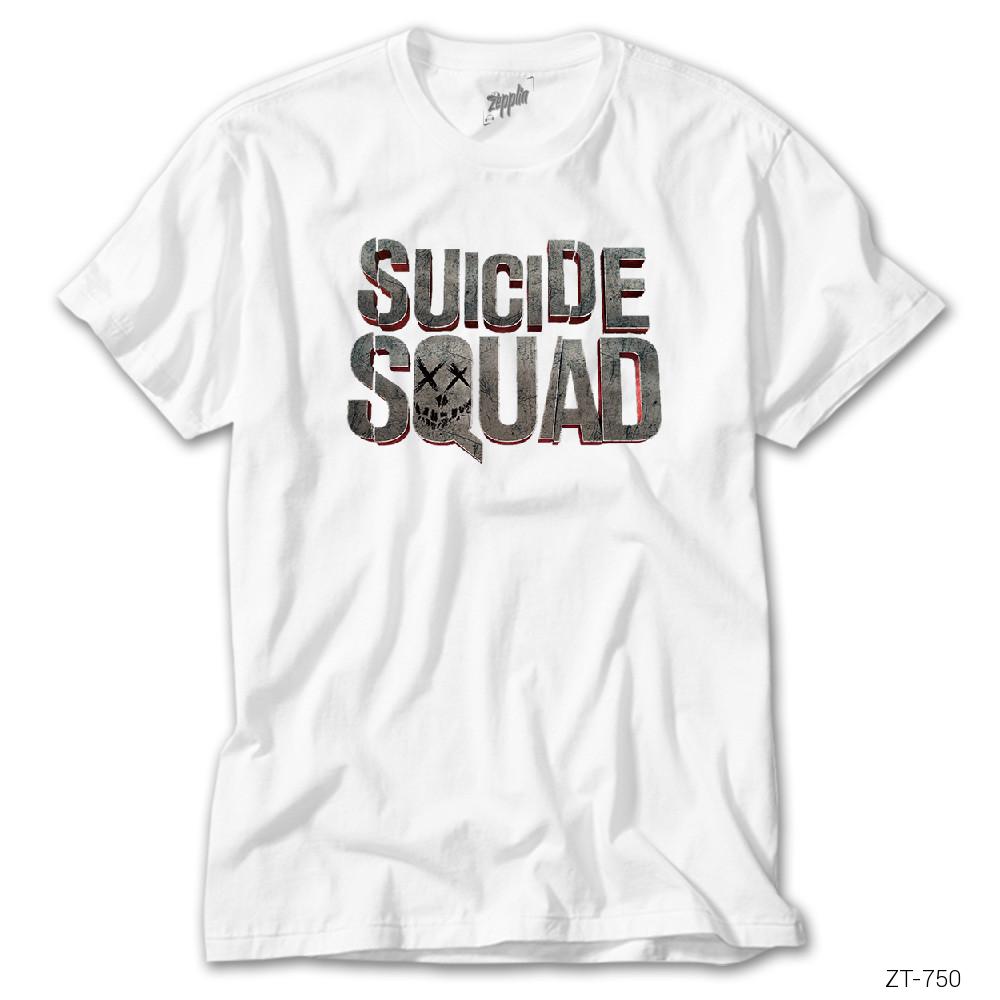 Suicide Squad Logo Beyaz Tişört