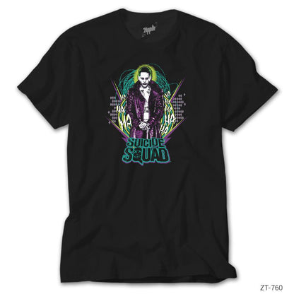 Suicide Squad Joker Retro Siyah Tişört