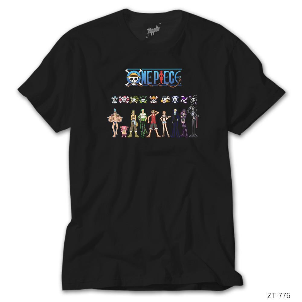 One Piece Siyah Tişört