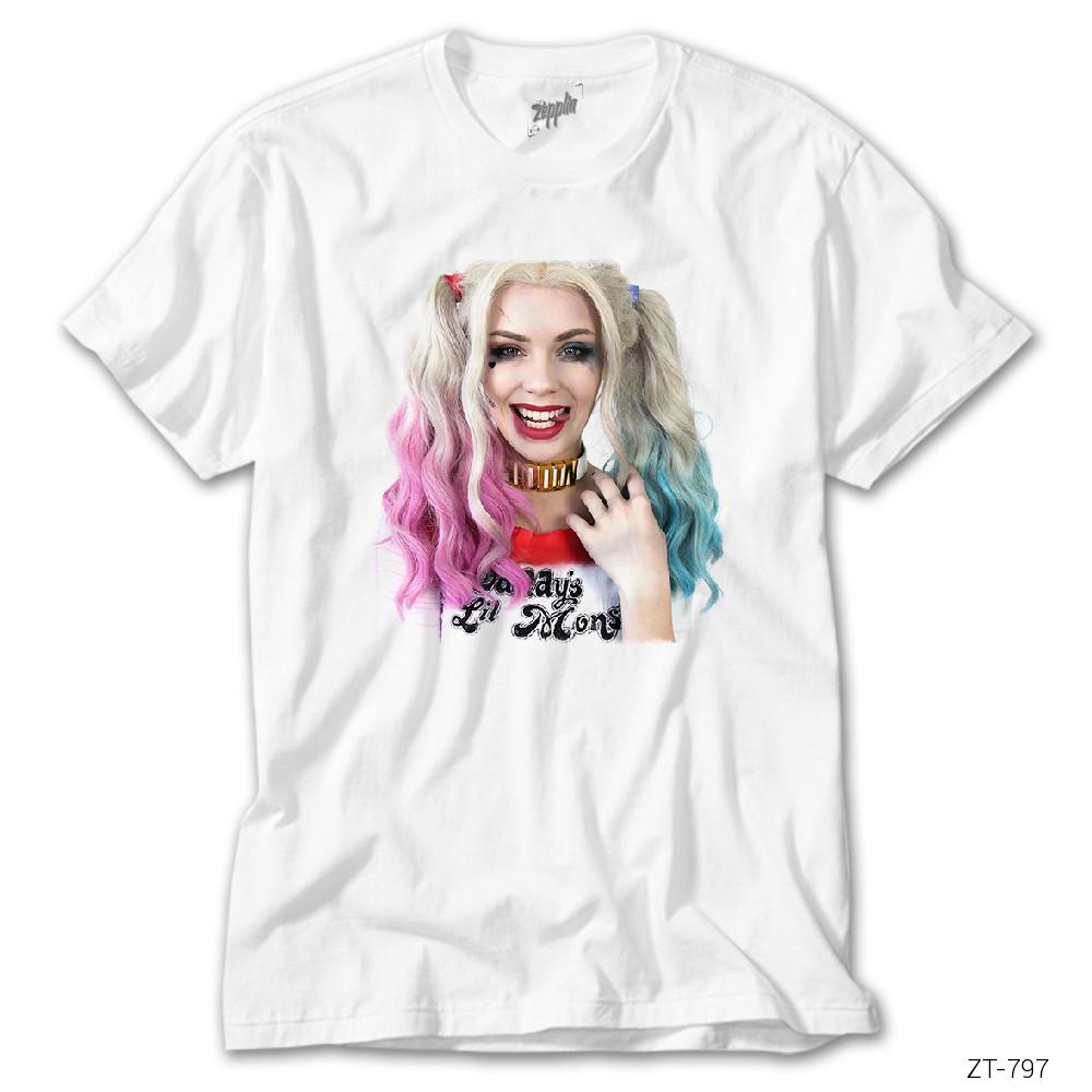 Crows Gate Cute Harley Quinn Beyaz Tişört