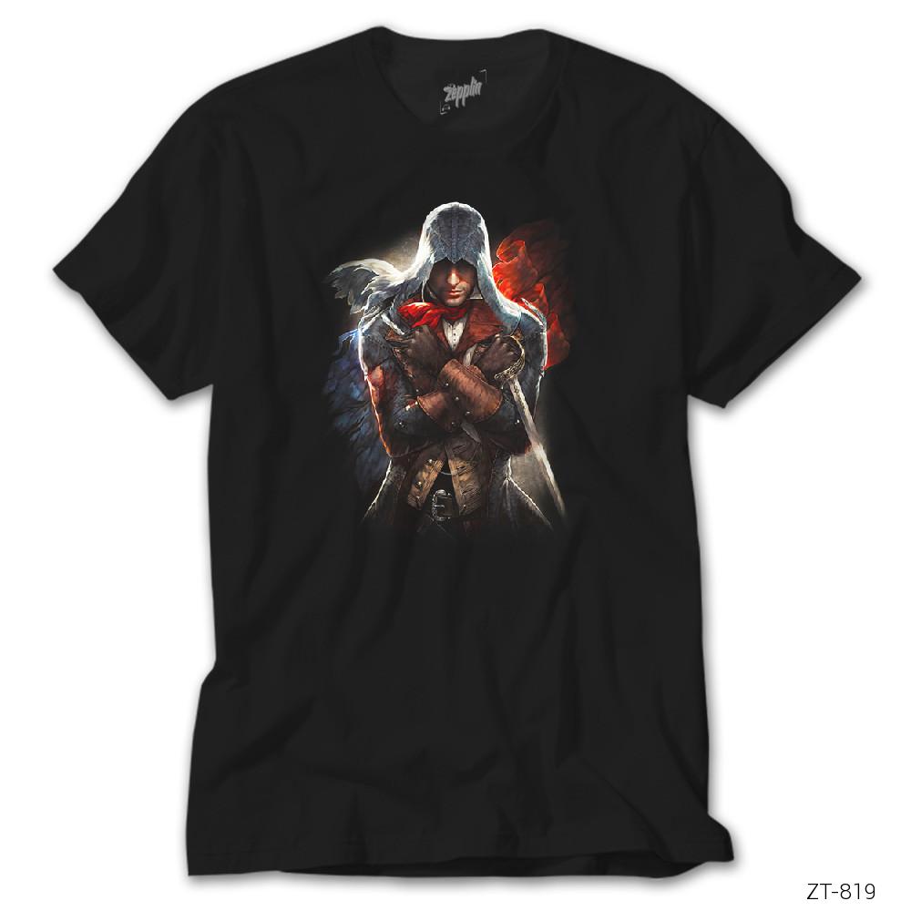 Crows Gate Assassins Creed We Will Unite Siyah Tişört