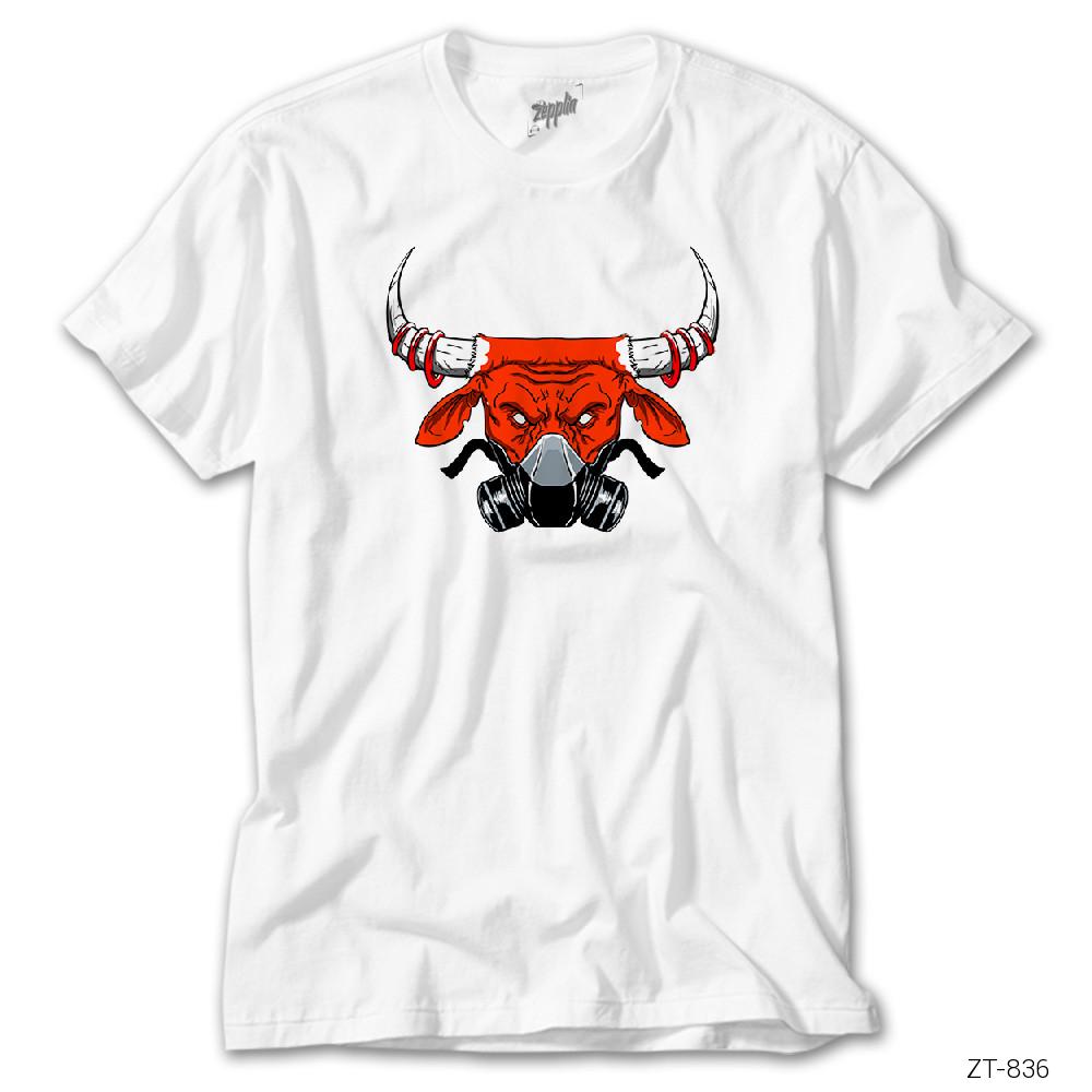 Crows Gate Chicago Bulls with Mask Beyaz Tişört