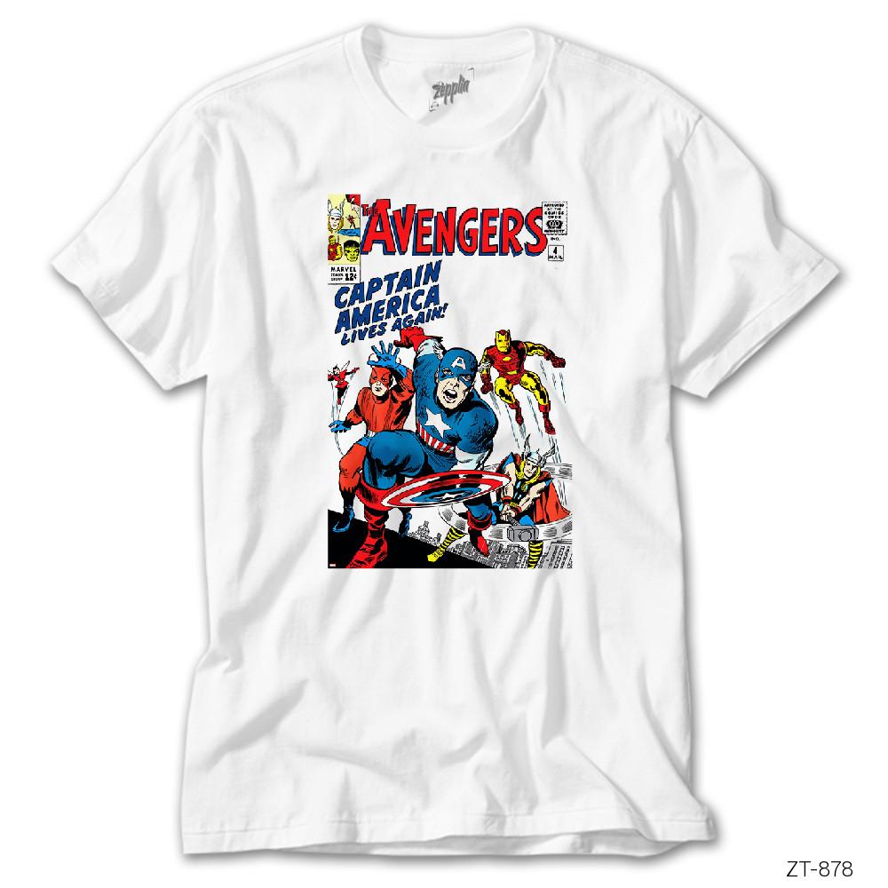 Crows Gate Avengers Comic Cover Beyaz Tişört
