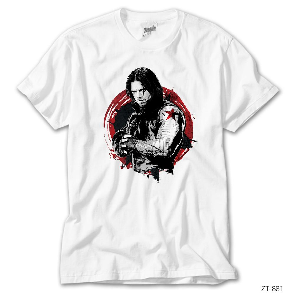 Crows Gate Avengers Winter Soldier Beyaz Tişört