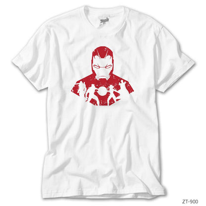 Iron Man Team Silhouette Beyaz Tişört