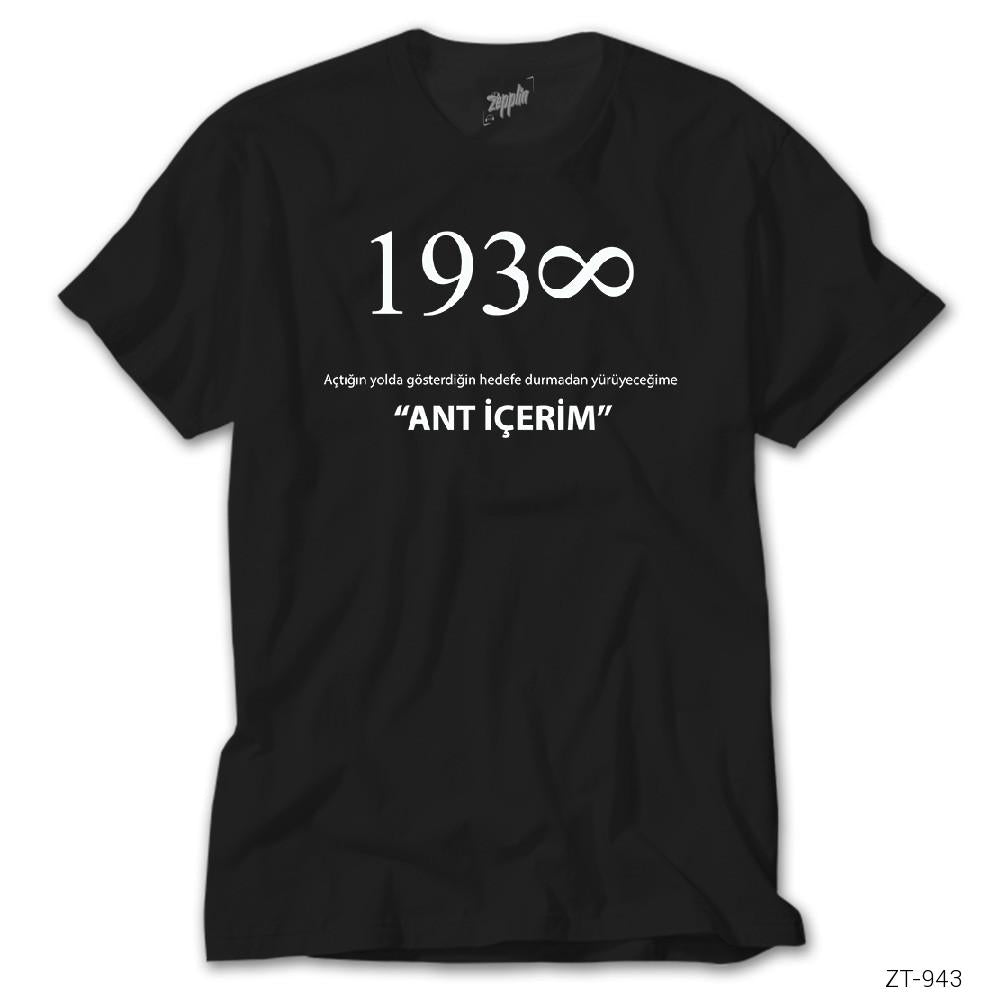 Crows Gate Atatürk 1938 Ant İçerim Siyah Tişört