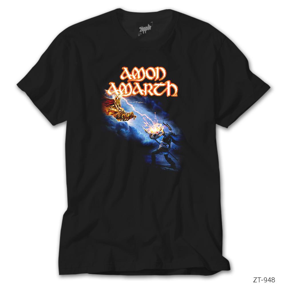 Crows Gate Amon Amarth God Fights Siyah Tişört