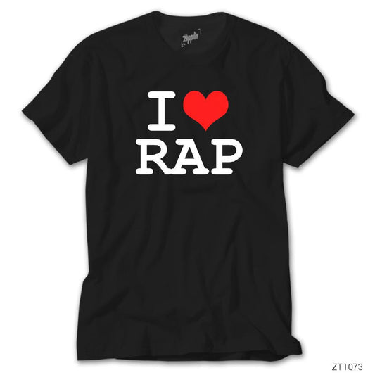 I Love Rap Siyah Tişört