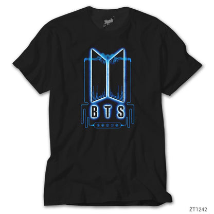 BTS Music Logo Siyah Tişört