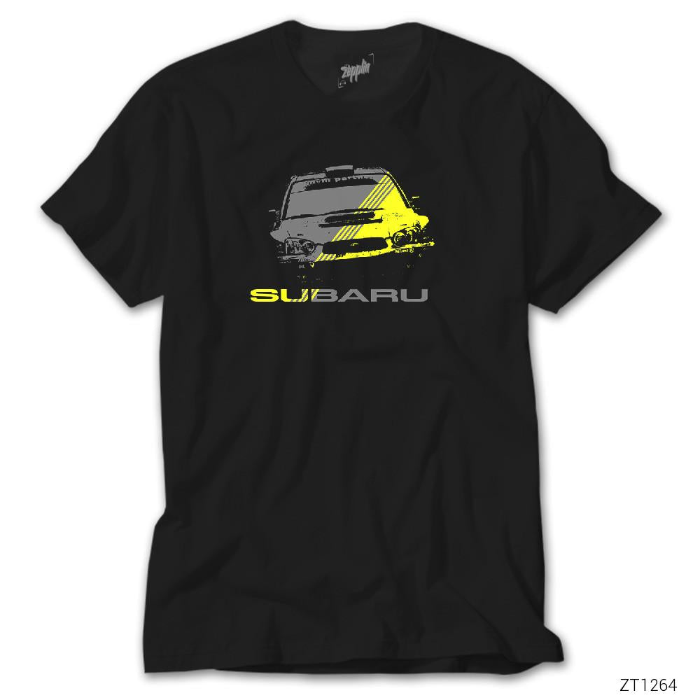 CrowsGate Subaru Impreza Lined Siyah Tişört