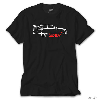 Subaru SWRX STI Siyah Tişört
