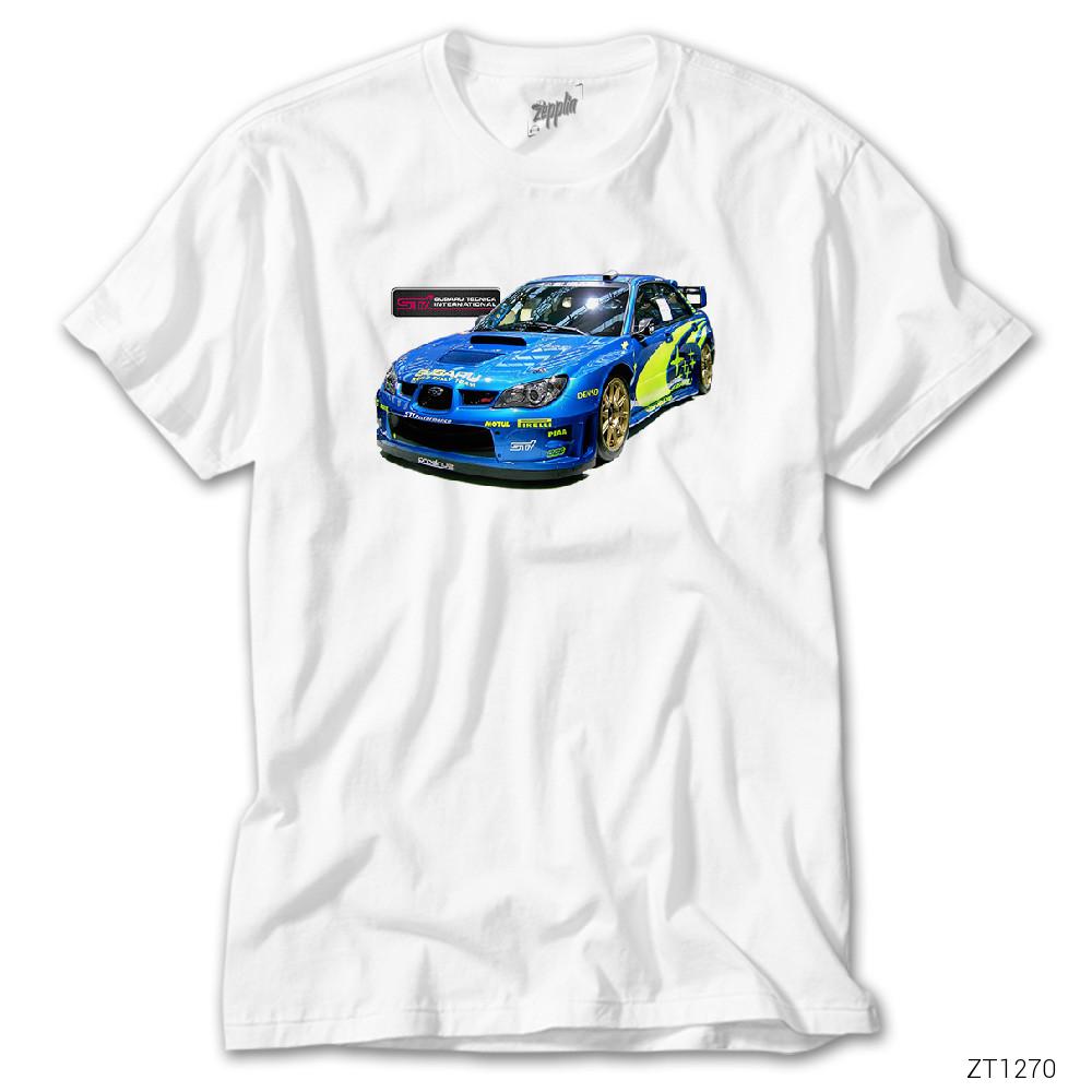 Subaru Imprezza World Rally Car Beyaz Tişört