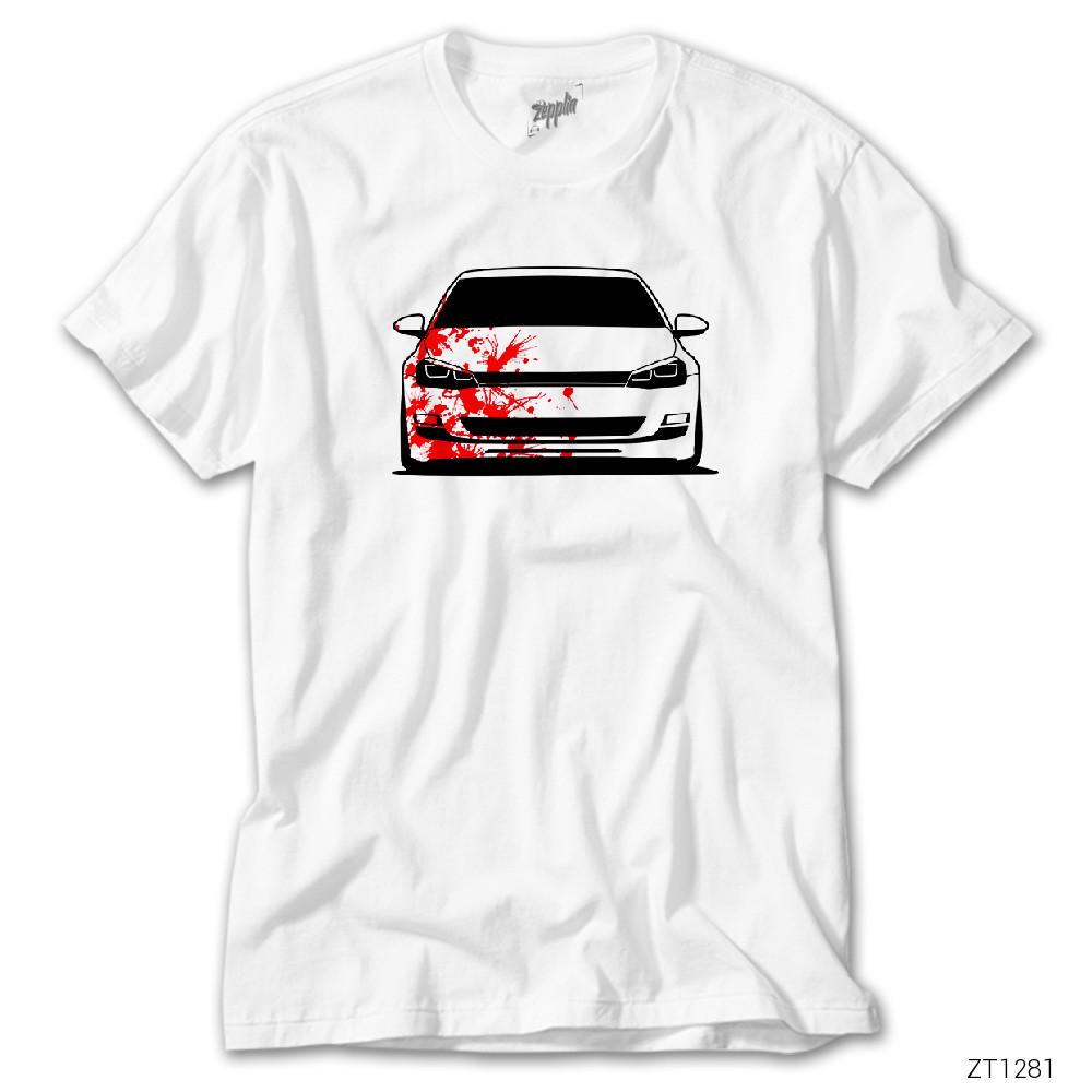 CrowsGate Volkswagen Golf Blood Beyaz Tişört