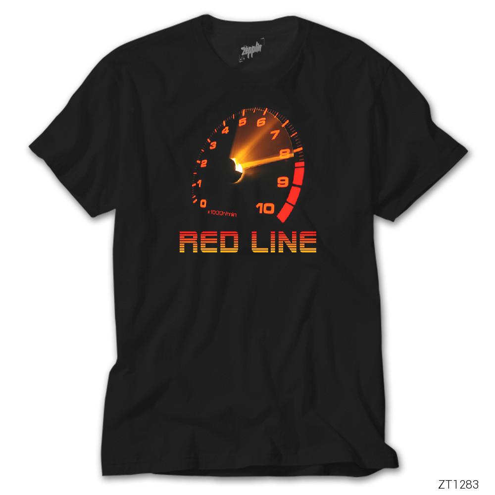 CrowsGate Red Line Siyah Tişört