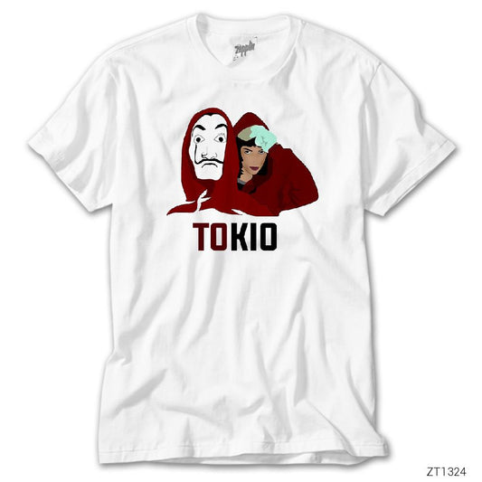 La Casa De Papel Tokio Beyaz Tişört