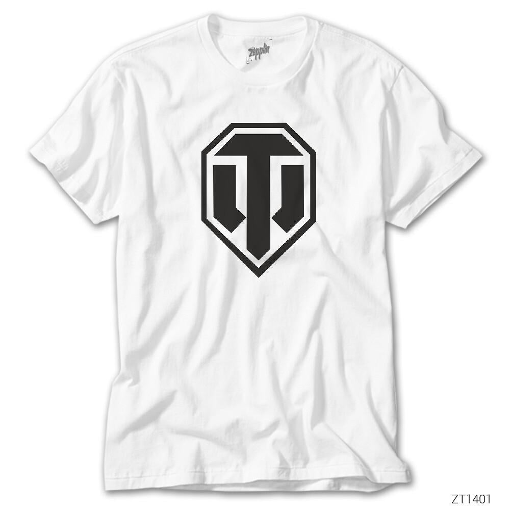 CrowsGate World of Tanks Logo Beyaz Tişört
